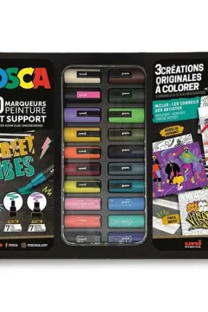 Mallette de 20 marqueurs Street Vibes Posca Prix Promo