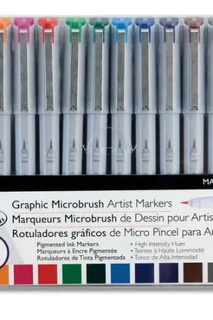 Set de 12 feutres Microbrush Royal Langnickel Commander Maintenant