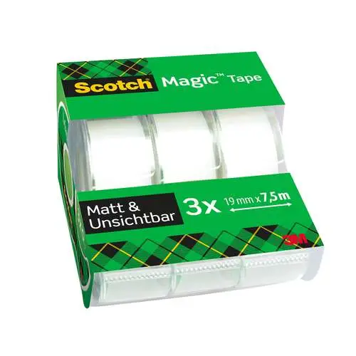 Seulement Aujourd'hui Lot de 2 Scotch Magic avec dévidoir