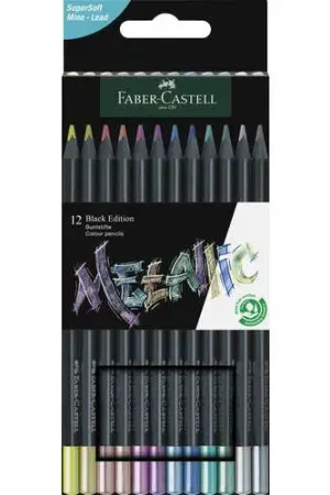 Crayons de couleur Black Edition Metallic Faber Castell Prix Bas