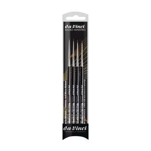 Lot de 4 pinceaux Micro-Maestro série 100 Da Vinci Pas Cher