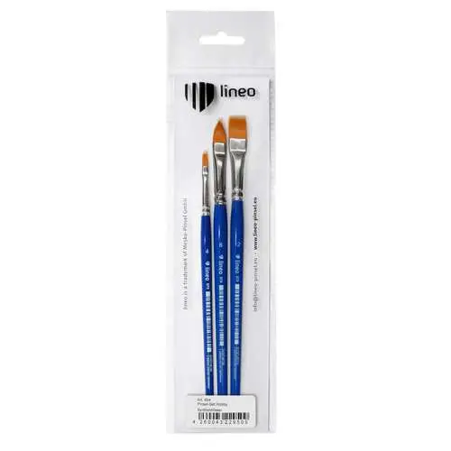 Jusqu'à Épuisement Des Stocks Lot de 3 pinceaux fibres synthétiques dorées Lineo