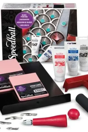 Usine Directe Set linogravure sur textile Deluxe Speedball