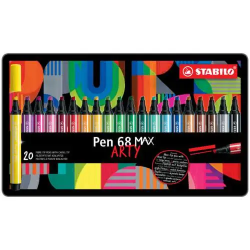 Jusqu'à Épuisement Des Stocks Coffret métal de marqueurs Pen 68 MAX Arty Stabilo