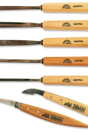 Dernier Modèle Assortiment de 7 outils de sculpture Stubai