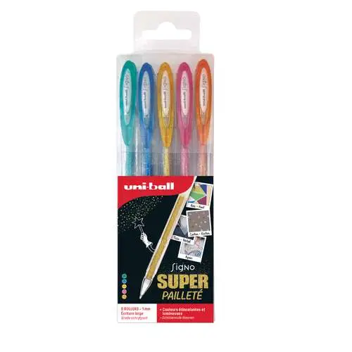 Roller encre gel pailleté Uni-Ball Usine Directe