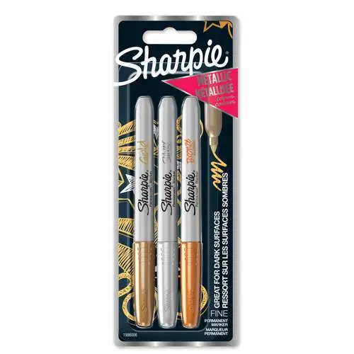 Affaire À Saisir Set de 3 marqueurs Sharpie couleurs métallisées