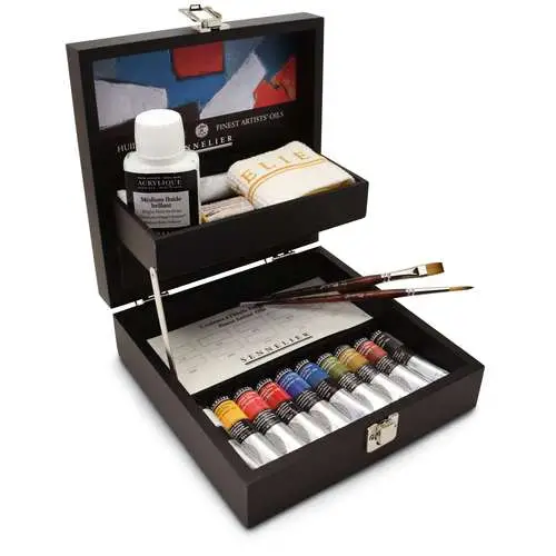 Coffret en bois huile Sennelier® Paiement Sécurisé