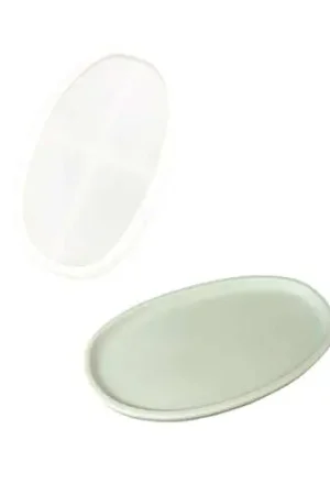 Authentique Moule en silicone plat ovale