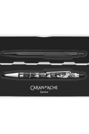 Stylo-bille 849 Totally Swiss noir et blanc Caran D'Ache Commande En Gros