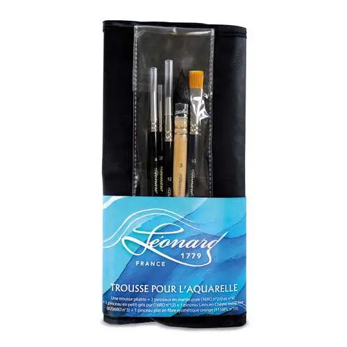 Expédition Rapide Trousse de 5 pinceaux Léonard