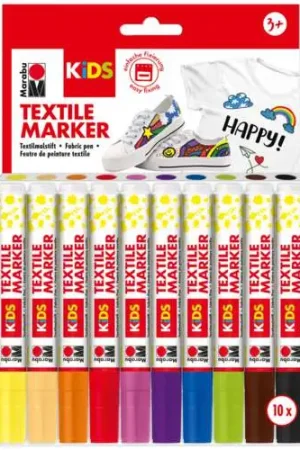 Sets de marqueurs textiles Marabu Kids Petit Prix