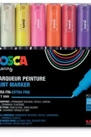 Seulement Aujourd'hui Coffret de 16 feutres pointe fine PC-1MC classique Posca