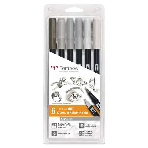Set de 6 feutres Tombow® Populaire