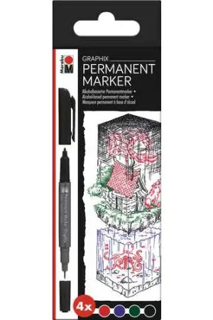 Set de marqueurs permanents MARABU GRAPHIX, Once upon a time Marque