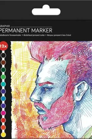Produit De Marque Set de marqueurs permanents MARABU GRAPHIX, Significant