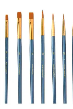 Commander Maintenant Set de 10 pinceaux huile, acrylique et aquarelle manche court Art.Discount