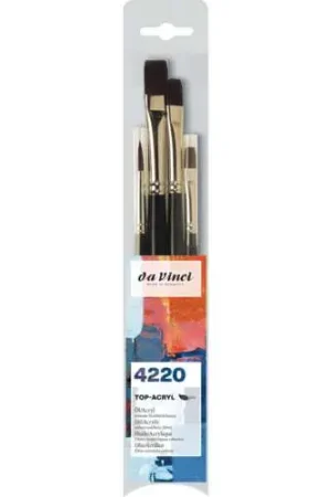 Set de 4 pinceaux TOP-ACRYL Bon Marché