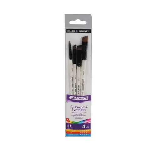 Set de 4 brosses biseautées Graduate Daler Rowney Réduction