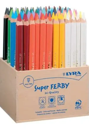 Caissettes en bois de 96 crayons Super Ferby Lyra Remise