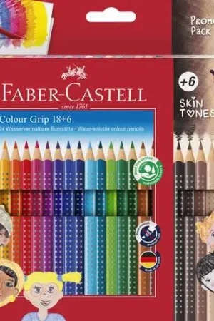 Set de 24 crayons Colour Grip Faber-Castell Promotion