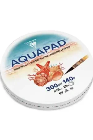 Populaire Bloc rond aquarelle Aquapad Clairefontaine