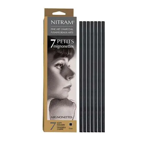 7 bâtonnets fusain “Mignonette” - 4 mm Quantité Limitée