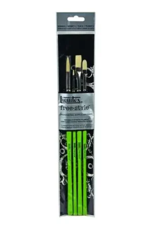 Prix Promo Set de 4 pinceaux acrylique Free Stylie Liquitex