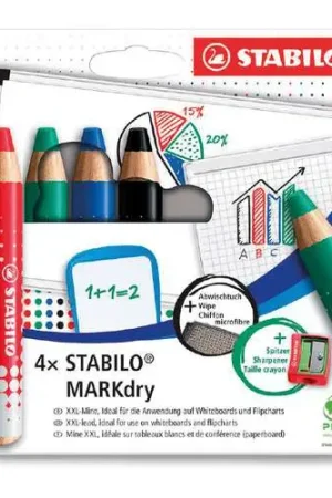 Etui de 4 crayons Markdry Stabilo Meilleure Vente