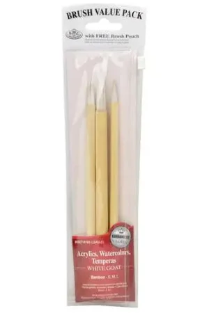 Nouvel Arrivage Set de 3 pinceaux Bambou Royal Langnickel