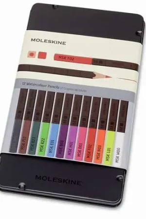 Coffret de 12 crayons aquarellables Smart Moleskine Meilleur Choix