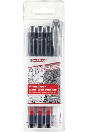 Etui de 4 feutres Edding Tangle Offre Limitée