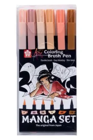 Etui Manga de 6 feutres Koi Sakura Authentique