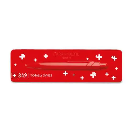 Prix Réduit Stylo-Bille 849 Totally Swiss avec coffret métal Caran d'Ache