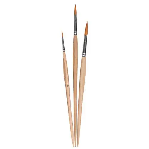 Lot de 3 pinceaux scolaires Jax série C Meilleure Vente