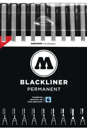 Lot de 13 feutres Blackliner Molotow Bon Plan