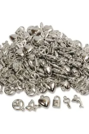 Dernier Modèle Lot de 200 perles breloques argent O'Color