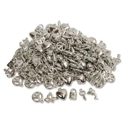 Dernier Modèle Lot de 200 perles breloques argent O'Color