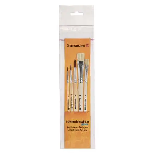 Vente Flash Set de 5 pinceaux pour école Plus Gerstaecker (Exclusivité)