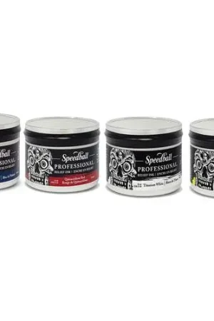 Expédition Rapide Set encre en relief Speedball Professionnal 4 x 237 ml