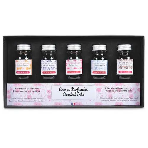 Coffret encres parfumées Jacques Herbin Haute Qualité