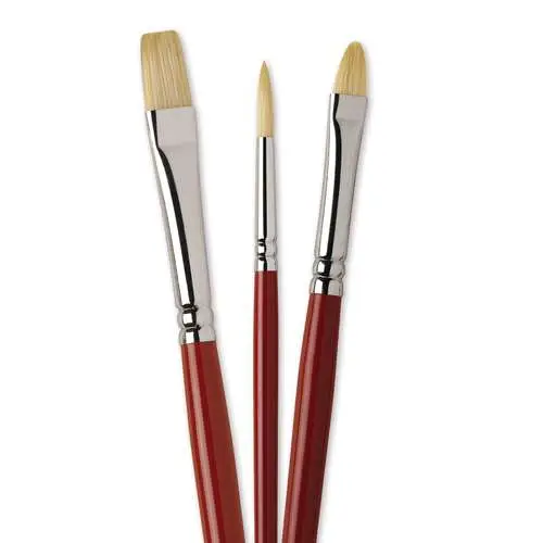 Set de 3 pinceaux Huile Détail I Love Art Achat Immédiat