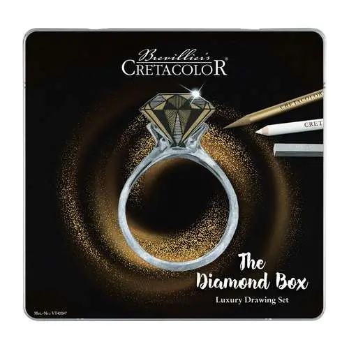 Certifié Set dessin de luxe 15 pièces The Diamond Box Cretacolor