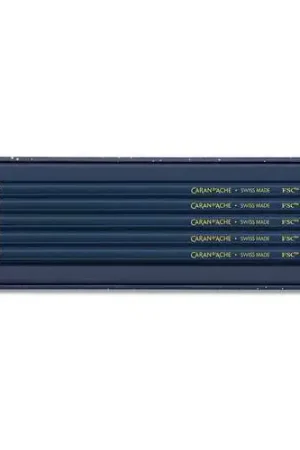 Set 10 crayons de couleur cosmic blue Caran d'Ache Expédition Rapide