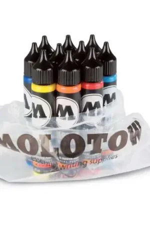 Authentique Lot de 10 recharges d'encre de 30ml One4All Molotow