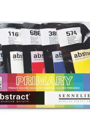 Promotion Coffret acrylique Abstract de Sennelier (5x120ml)