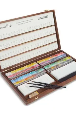 Produit De Marque Coffret noyer aquarelle Sennelier