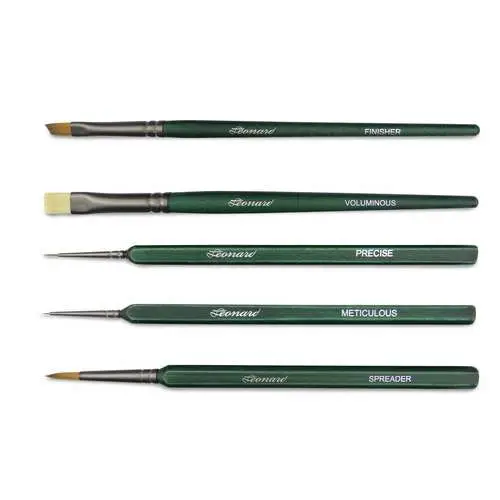 Offre Limitée Set de 5 pinceaux Léonard, professionnel série 5000-3