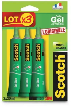 Lot de 3 tubes colle gel universelle Scotch Offre Exclusive