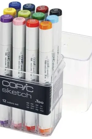 Top Vente Assortiment de 12 marqueurs Copic Stretch